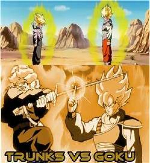 truyện tranh Dragon ball - Trunks Vs Goku