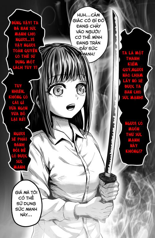 truyện tranh Story về cô gái bị bạo bệnh và thanh kiếm 