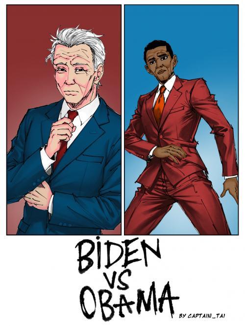 truyện tranh Biden VS Obama!